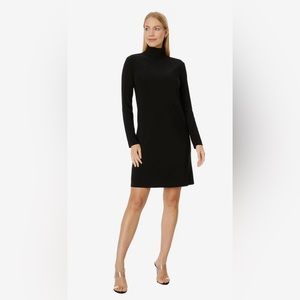 Norma Kamali Long Sleeve Turtleneck Dress to Knee